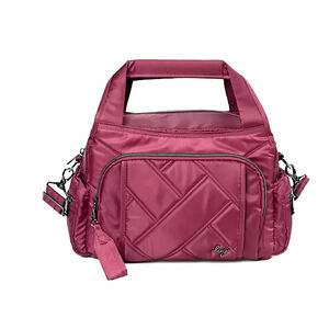Lug Rumble Satchel & Crossbody in Raspberry, Retails For $125 EUC